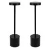 13.4 In. Rechargeable I-Shaped Metal Table Lamps, Integrated LED With 2700K/4000K/5000K Color Temperature,Black (2-Pack) -Lamp Parts black briignite table lamps hr td02901ba 21 64 1000