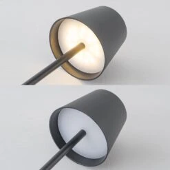 4-Pack 14 In. Matte Black LED Cordless Table Lamp, 3CCT Dimmable Portable Desk Lamps -Lamp Parts black c cattleya table lamps hca2615 4tm 44 1000