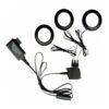 3-Light LED Black Puck Light Kit -Lamp Parts black commercial electric puck lights 21353nvkit bk 64 1000
