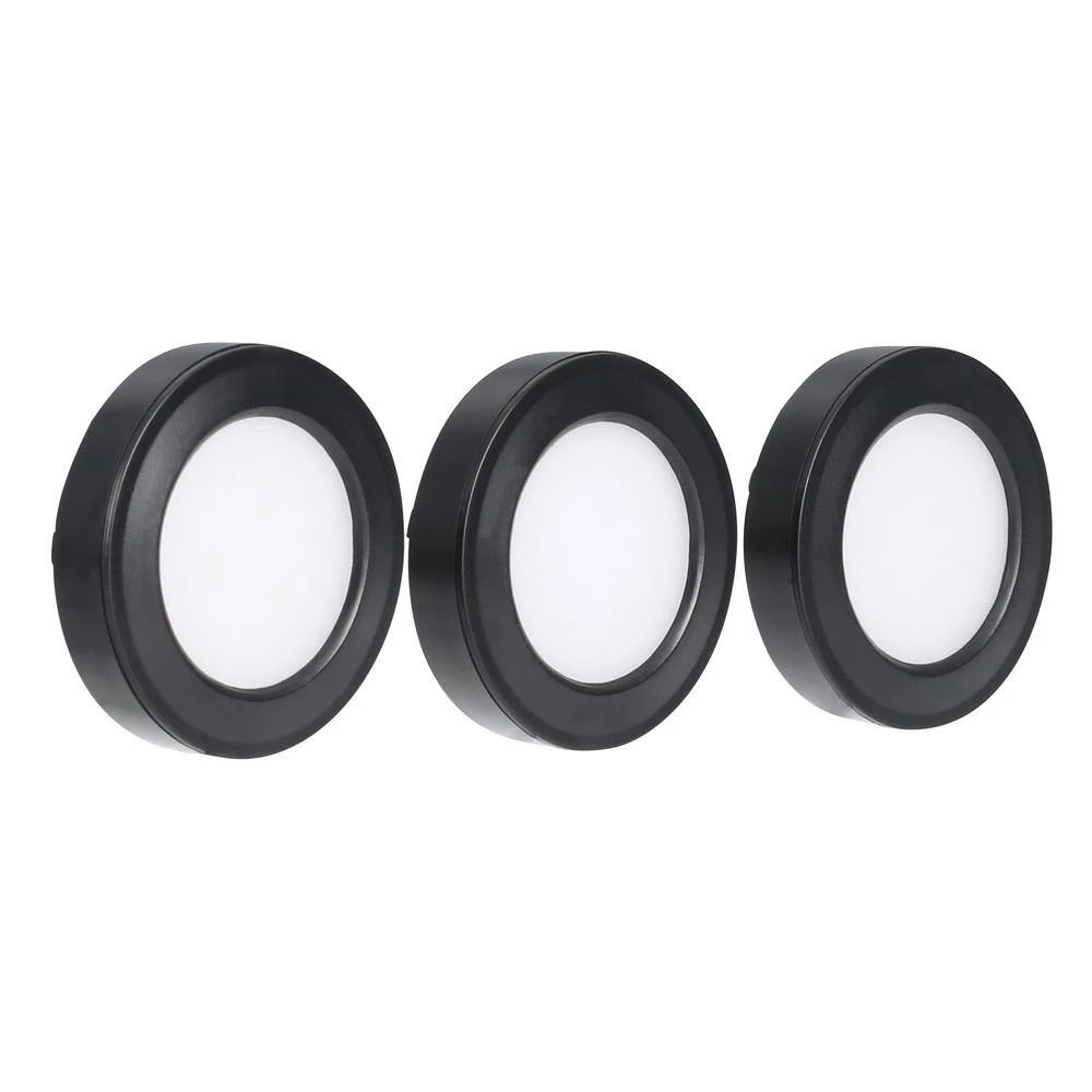 3-Light LED Black Puck Light Kit 5 3-Light LED Black Puck Light Kit - Image 3