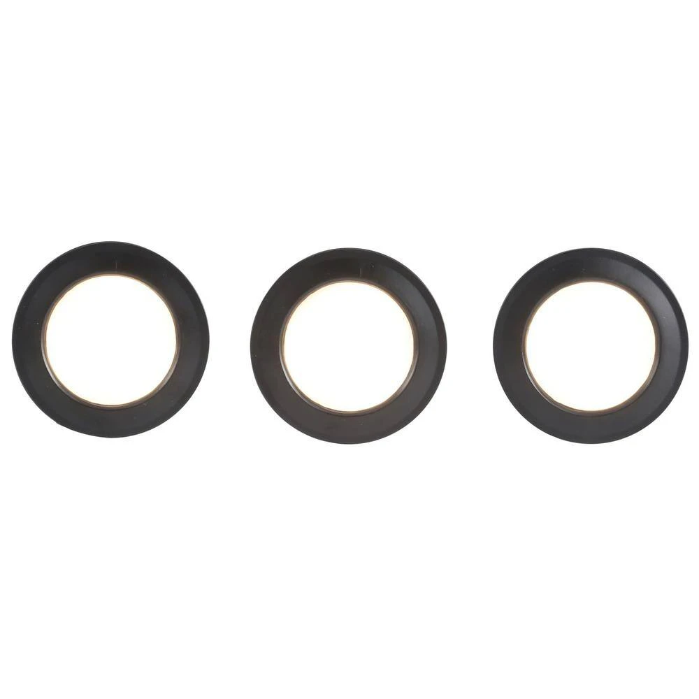 3-Light LED Black Puck Light Kit 6 3-Light LED Black Puck Light Kit - Image 4