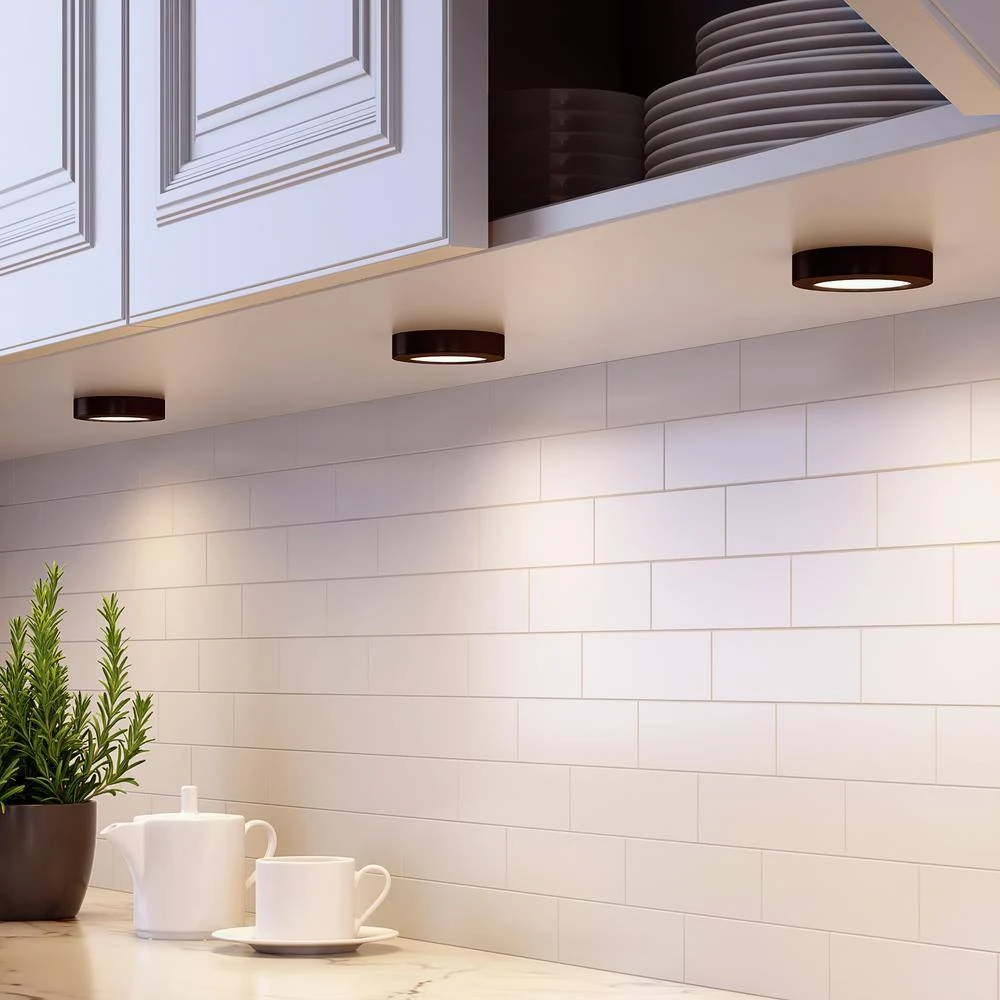 3-Light LED Black Puck Light Kit 4 3-Light LED Black Puck Light Kit - Image 2