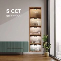 Plug-In 3-Light Black Dimmable Color Changing Integrated LED 5CCT Under Cabinet Puck Light With J-box -Lamp Parts black commercial electric puck lights 22343kitj5 bk 4f 1000