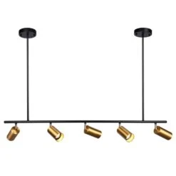 Vortex 4 Ft. Gold Fixed Track Lighting Kit -Lamp Parts black gold rrtyo track lighting kits 81010000002768 1d 1000