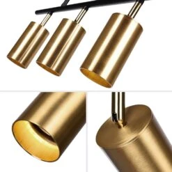 Vortex 4 Ft. Gold Fixed Track Lighting Kit -Lamp Parts black gold rrtyo track lighting kits 81010000002768 66 1000