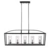 Golden Lighting Mercer 5-Light Black Pendant -Lamp Parts black golden lighting pendant lights 4309 lp blk sd 64 1000