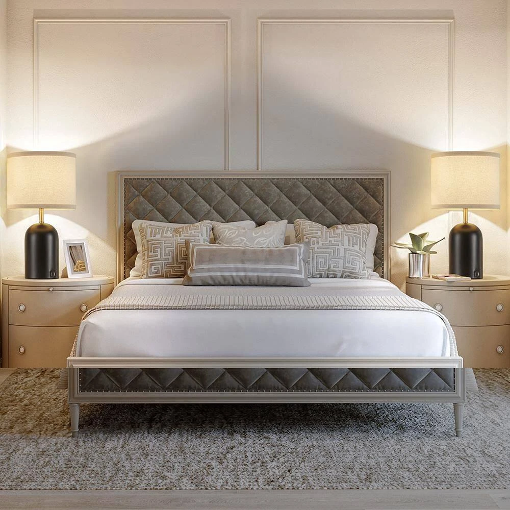 18 In. Modern Touch Control Table Lamps (Set Of 2)2 USB Ports 3-Way Dimmable Black Nightst LampFabric Shade 3 18 In. Modern Touch Control Table Lamps (Set Of 2)2 USB Ports 3-Way Dimmable Black Nightst LampFabric Shade