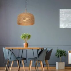 Summerpoint 120-Watt 2-Light Black Shaded Pendant Light With Natural Woven Shade, No Bulbs Included 29 Summerpoint 120-Watt 2-Light Black Shaded Pendant Light With Natural Woven Shade, No Bulbs Included -Lamp Parts black hampton bay pendant lights 24145 000 31 1000