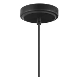 Gillian 1-Light Coal Transitional Dimmable Mini-Pendant Hanging Light With Clear Hammered Glass Shade -Lamp Parts black hampton bay pendant lights 28224 1d 1000