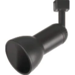 1-Light Black Linear Track Lighting R30/PAR30 Large Step Head -Lamp Parts black hampton bay track lighting heads 813800 c3 1000