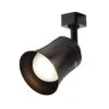 Flared Bell Black Integrated LED Linear Track Step Head -Lamp Parts black hampton bay track lighting heads 817740 64 1000
