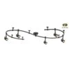 10 Ft. 5-Light Black Flexible Track Lighting Starter Kit -Lamp Parts black hampton bay track lighting kits ec6827bk 64 1000