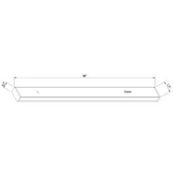 8 Ft. 2400-Watt Black Linear Track Lighting Rail Section -Lamp Parts black hampton bay track lighting rails 805009 d4 1000