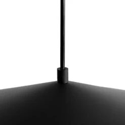 PCover 1-Light 25.6 In.W Black Pendant Light Industrial Kitchen Cone Barn Hanging Light With Gold Foil Accent -Lamp Parts black huoku pendant lights pd1071241 66 1000