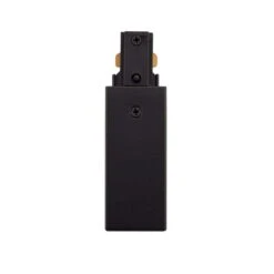 Black End Feed Single Circuit Track Lighting Connector