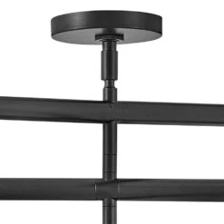 Millie 6-Light Black Convertible Linear Pendant Light -Lamp Parts black lark pendant lights 83195bk fa 1000