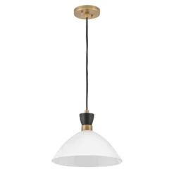 Simon 1-Light Black Cone Pendant Light With Shade -Lamp Parts black lark pendant lights 83257bk co 1f 1000