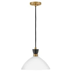 Simon 1-Light Black Cone Pendant Light With Shade -Lamp Parts black lark pendant lights 83257bk co 44 1000