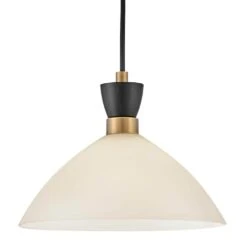 Simon 1-Light Black Cone Pendant Light With Shade