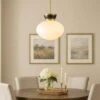 Lucy 1-Light Black Pendant Light