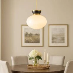 Lucy 1-Light Black Pendant Light