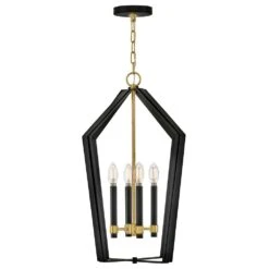 Sammi 4-Light Black Pendant Light -Lamp Parts black lark pendant lights 83644bk lcb 1f 1000