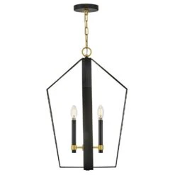 Sammi 4-Light Black Pendant Light -Lamp Parts black lark pendant lights 83644bk lcb 44 1000