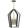 Sammi 4-Light Black Pendant Light -Lamp Parts black lark pendant lights 83644bk lcb 64 1000