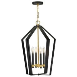 Sammi 4-Light Black Pendant Light