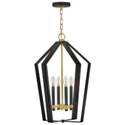 Sammi 4-Light Black Pendant Light -Lamp Parts black lark pendant lights 83644bk lcb c3 1000
