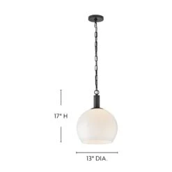 Rivi 1-Light Black Pendant Light -Lamp Parts black lark pendant lights 84287bk 76 1000