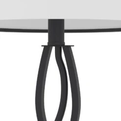 Cleveland 26 In. Black Modern Metal Bedroom Living Room Bedside Desk Nightstand Table Lamps Set Of 2 -Lamp Parts black maxax table lamps t168 bk 44 1000