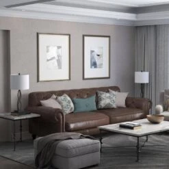 Cleveland 26 In. Black Modern Metal Bedroom Living Room Bedside Desk Nightstand Table Lamps Set Of 2 -Lamp Parts black maxax table lamps t168 bk 76 1000