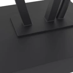 Cleveland 26 In. Black Modern Metal Bedroom Living Room Bedside Desk Nightstand Table Lamps Set Of 2 -Lamp Parts black maxax table lamps t168 bk fa 1000