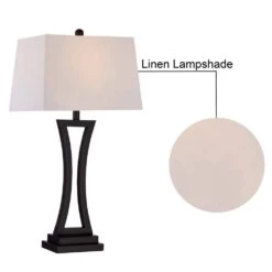 Cincinati 30.75 In. Black Mid-Century Dimmable Metal Bedroom Living Room Bedside Desk Nightstand Table Lamps Set Of 2 16 Cincinati 30.75 In. Black Mid-Century Dimmable Metal Bedroom Living Room Bedside Desk Nightstand Table Lamps Set Of 2 -Lamp Parts black maxax table lamps t34 bk 1f 1000
