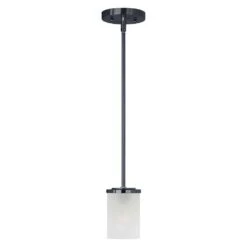 Corona 1-Light Black Mini Pendant Light