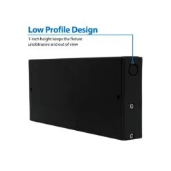 NUC-5 Series 8 In. Black Selectable LED Under Cabinet Light -Lamp Parts black nicor under cabinet bar lights nuc508sbk 1d 1000