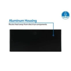 NUC-5 Series 8 In. Black Selectable LED Under Cabinet Light -Lamp Parts black nicor under cabinet bar lights nuc508sbk a0 1000