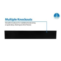 NUC-5 Series 21.5 In. Black Selectable LED Under Cabinet Light -Lamp Parts black nicor under cabinet bar lights nuc521sbk a0 1000