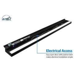 NUC-5 Series 40 In. Black Selectable LED Under Cabinet Light -Lamp Parts black nicor under cabinet bar lights nuc540sbk 1d 1000