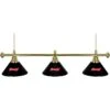 Budweiser Bow Tie 3-Light Black Billiard Light