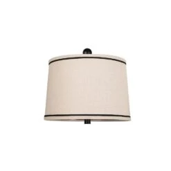 26 In. Black Paint Table Lamps With USB A+C And Night Light, Rustic Bedside Lamps With 3-Way Dimmable Touch Control -Lamp Parts black rottogoon table lamps qmlp404ab2 a0 1000