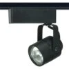 1-Light MR16 12-Volt Black Track Lighting Head Round -Lamp Parts black satco track lighting heads th235 64 1000