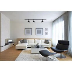 Black Integrated LED Fixed Track Cylinder Head, 20-Watt 3000K 15 Black Integrated LED Fixed Track Cylinder Head, 20-Watt 3000K -Lamp Parts black satco track lighting heads th614 31 1000