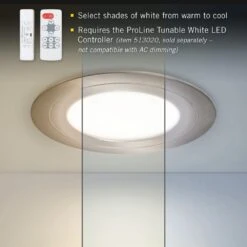 PureVue Tunable LED Undercabinet Puck Light, CCT 2700K - 5000K, Matte Black -Lamp Parts black satin armacost lighting puck lights 273413 4f 1000