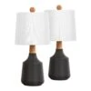 20 In. Black Vintage Ceramic Bedroom Living Room Bedside Desk Nightstand Table Lamps (Set Of 2) 2 20 In. Black Vintage Ceramic Bedroom Living Room Bedside Desk Nightstand Table Lamps (Set Of 2) -Lamp Parts black table lamps t233 bk 64 1000
