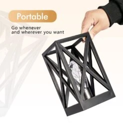 8.9 In. 2-Pack Retro Battery Powered Indoor Table Lamps, Black Finish -Lamp Parts black table lamps wbtl jh09 kd 66 1000