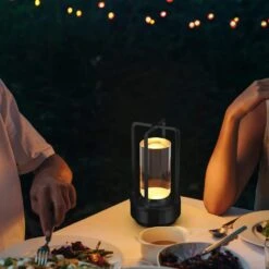 7 In. Industrial Black Table Lamp With Glass Shade For Bedrooms Bedside Lamps With USB Port And Outlet (Bulb Included) -Lamp Parts black tozing table lamps tlbxtdbk 2403us 40 1000