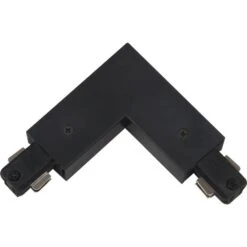 Black "L" Connector (90) For 120-Volt 2-Circuit/1-Neutral Track Systems