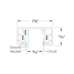 H Track Single Circuit T Connector -Lamp Parts black wac limited track lighting connectors ht bk c3 1000